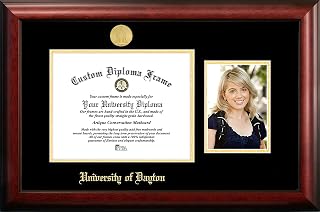 Campus Images NCAA - Marco de diploma en relieve dorado unisex con retrato de 5 x 7