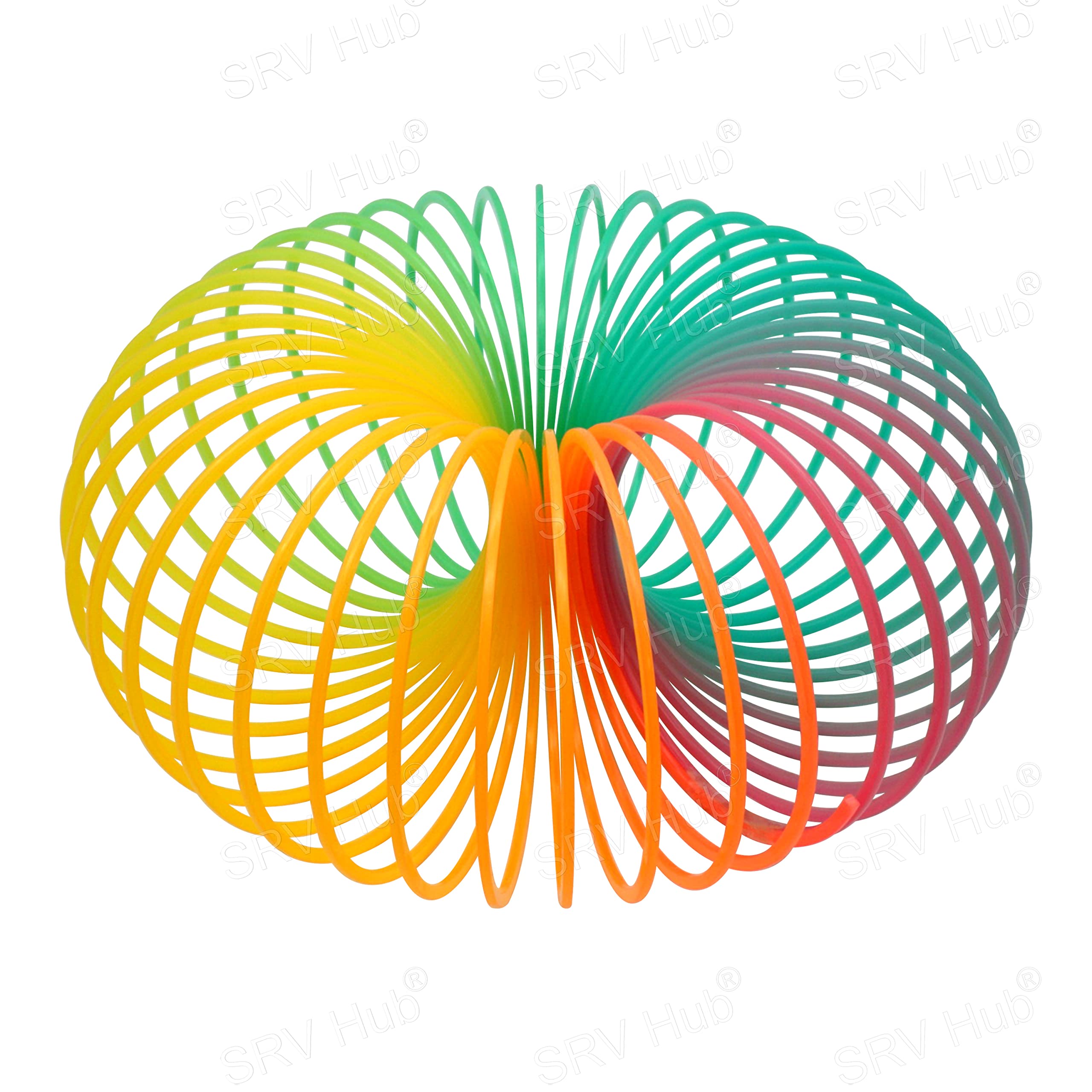 Lot De 2 Ressorts Arc-en-Ciel 7cm | Jouet Hélicoïdal Plastique | Anti-stress | Cadeau Enfant
