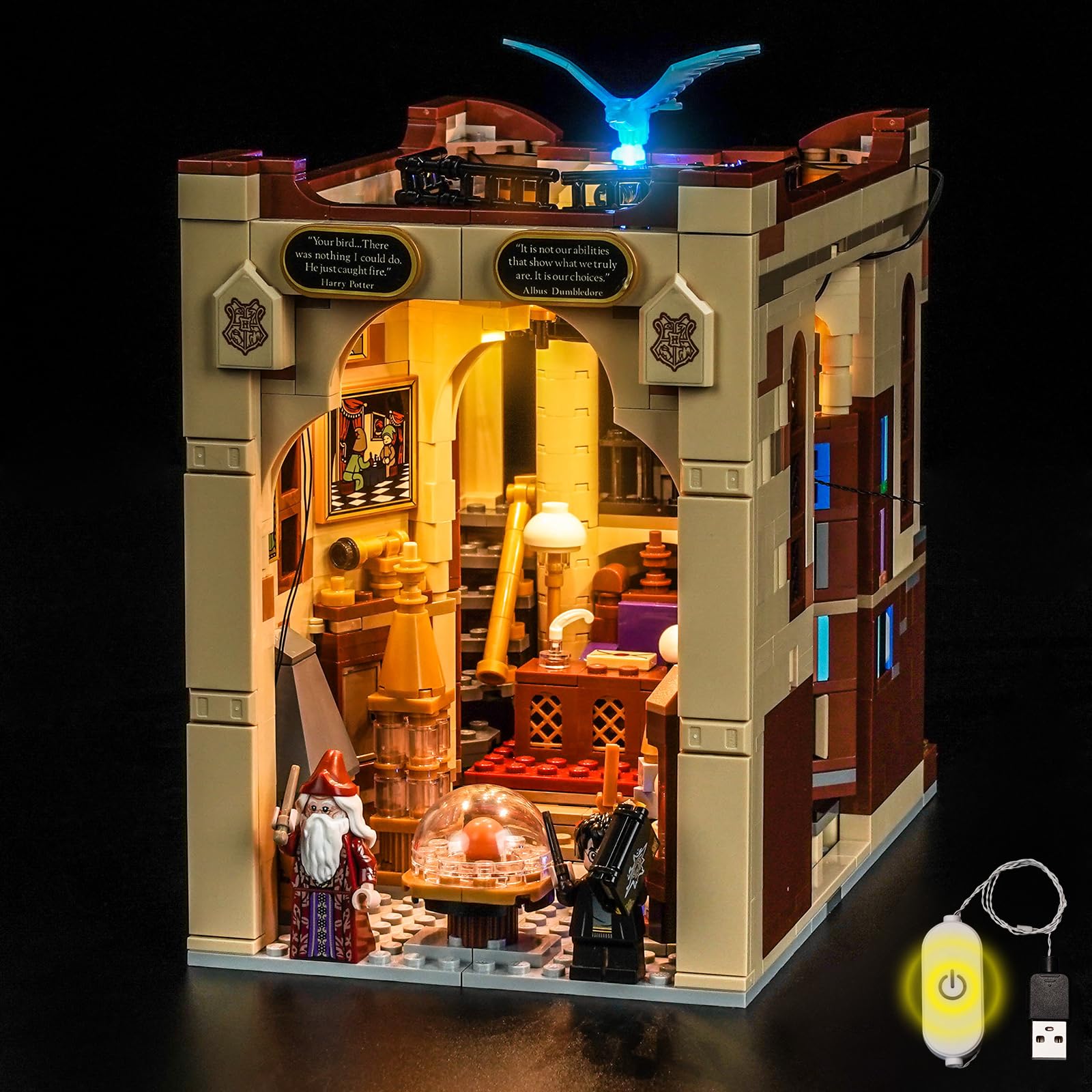 Zestaw świateł LED kompatybilny z Lego 76478 Dumbledore's Office (nie jest