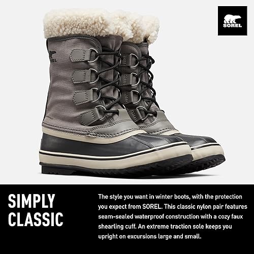 Miniatura 2 de Sorel Botas de carnaval de invierno para mujer, lluvia y nieve, impermeables, color marrón camello, talla, Nieve, marrón