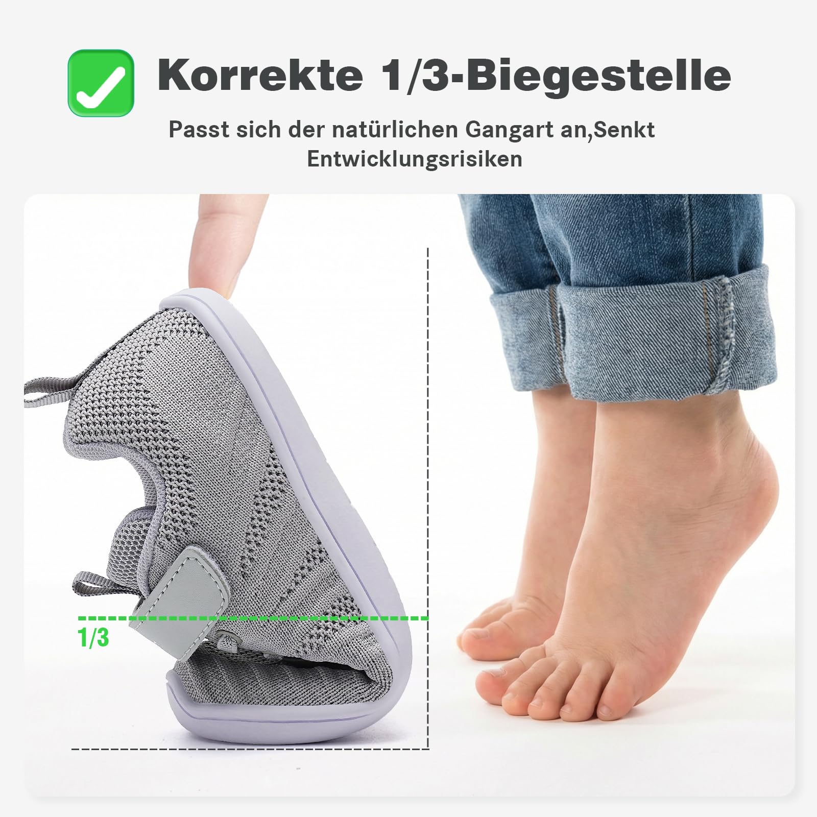 IceUnicorn Pantofole per bambini a piedi nudi, ragazzi e ragazze, scarpe sportive a piedi nudi, minimalistiche