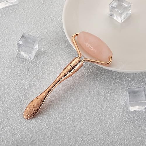 Miniatura 5 de Tekson Rodillo masajeador facial, rodillo de jade 2 en 1, herramienta de cuidado de la piel para apretar la piel, antienvejecimiento, reduce la