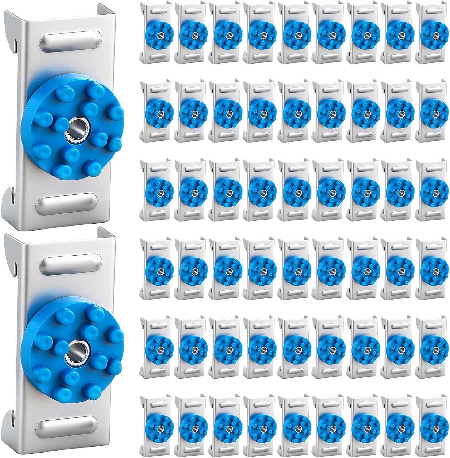 80 Pack Soundproofing Sound Isolation Clips Resilient Channel Mounting Clip Reduces Noise from Noisy Neighbors for Apartment Recording Studio Sound Proofing for Walls and Ceilings (Blue)