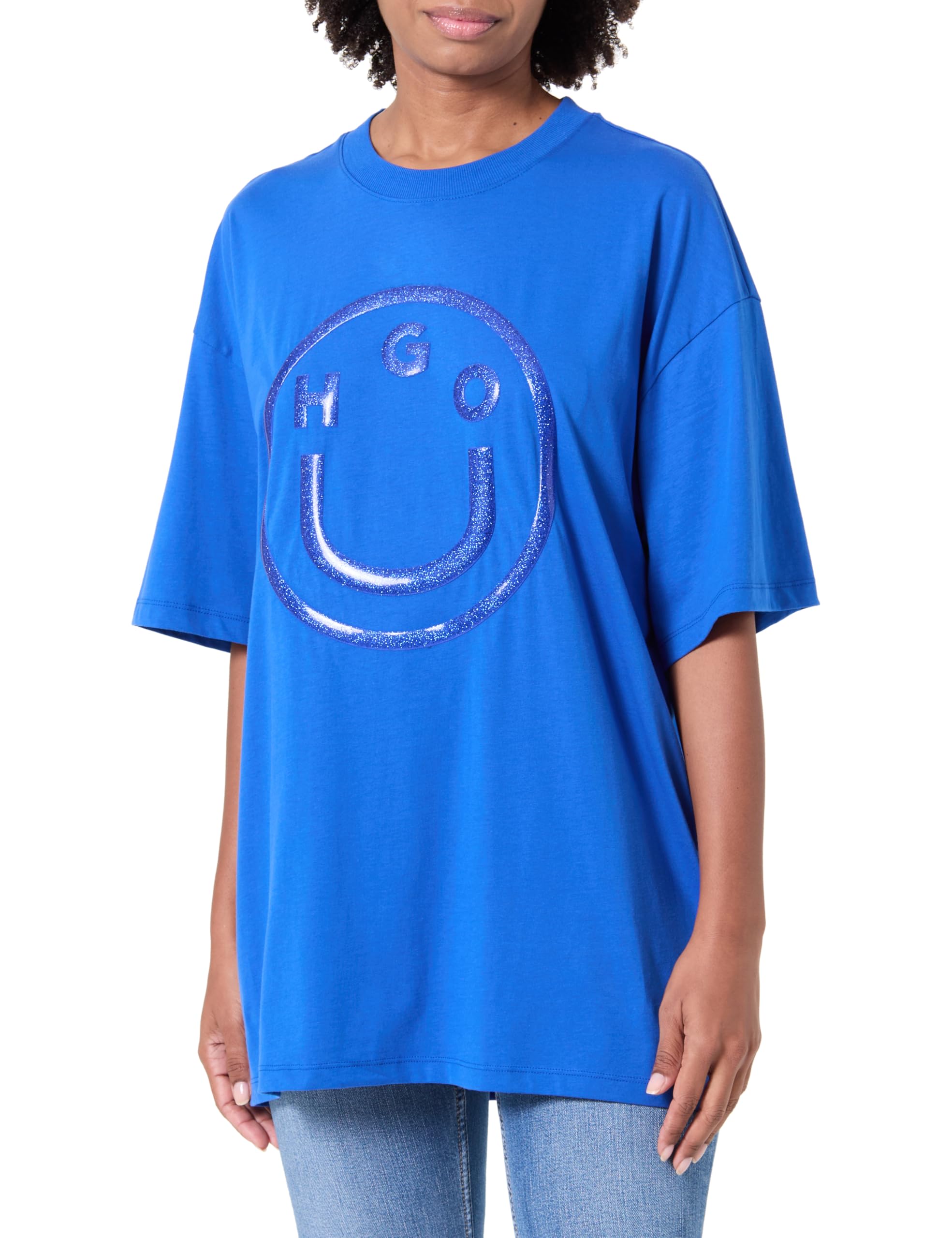HUGO Damen Oversized_Tee_b_6 T_Shirt