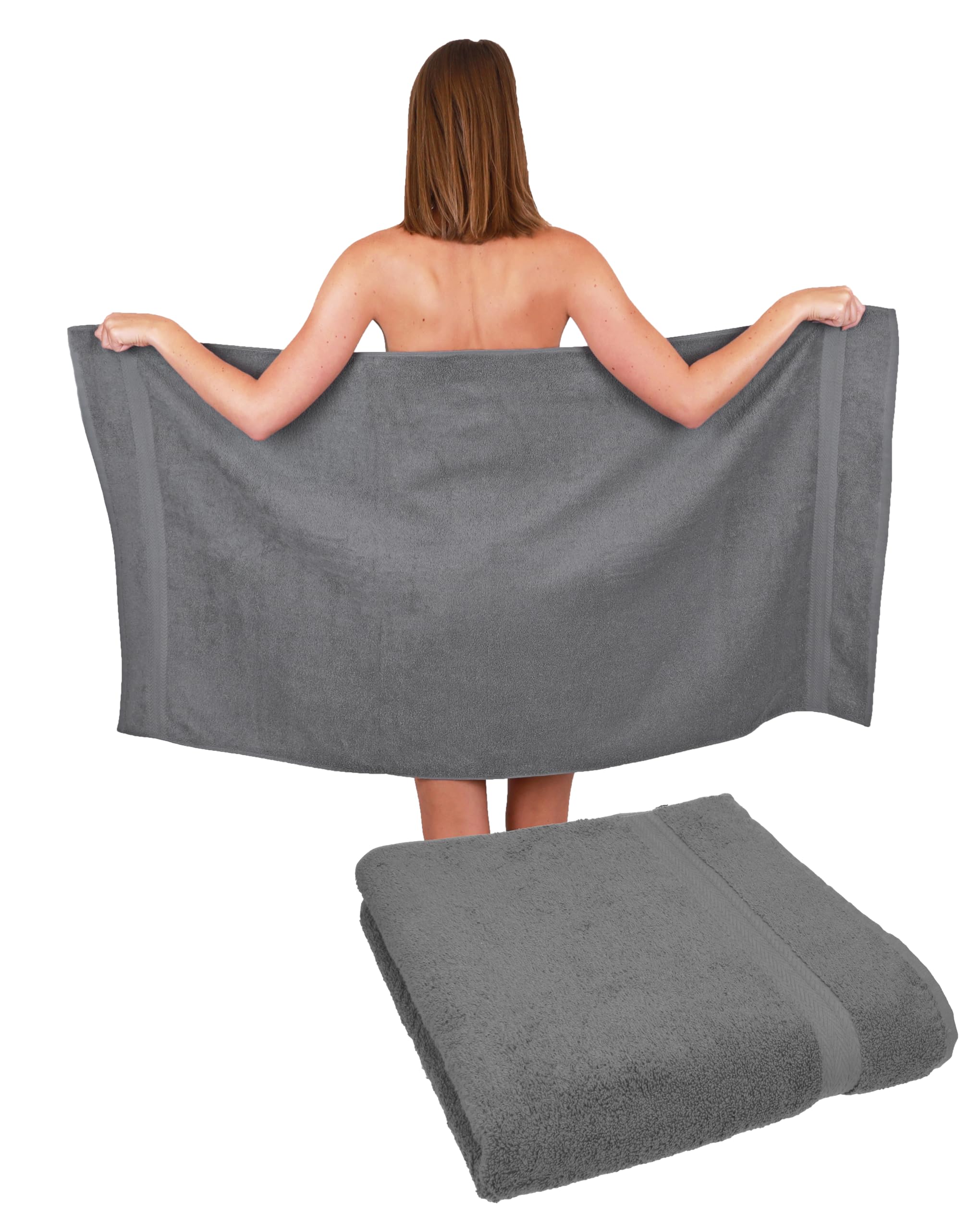 Betz Duschtücher 4 Stück Duschtücher 70x140 cm PREMIUM, 100% Baumwolle (Set, 4-St), Duschhandtuch Badetuch Strandtuch Handtuch, Badehandtuch