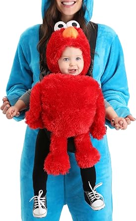 Sesame Street Characters Baby Carrier Costume Accessories | Infant Elmo, Cookie Monster & Oscar the Grouch Costumes