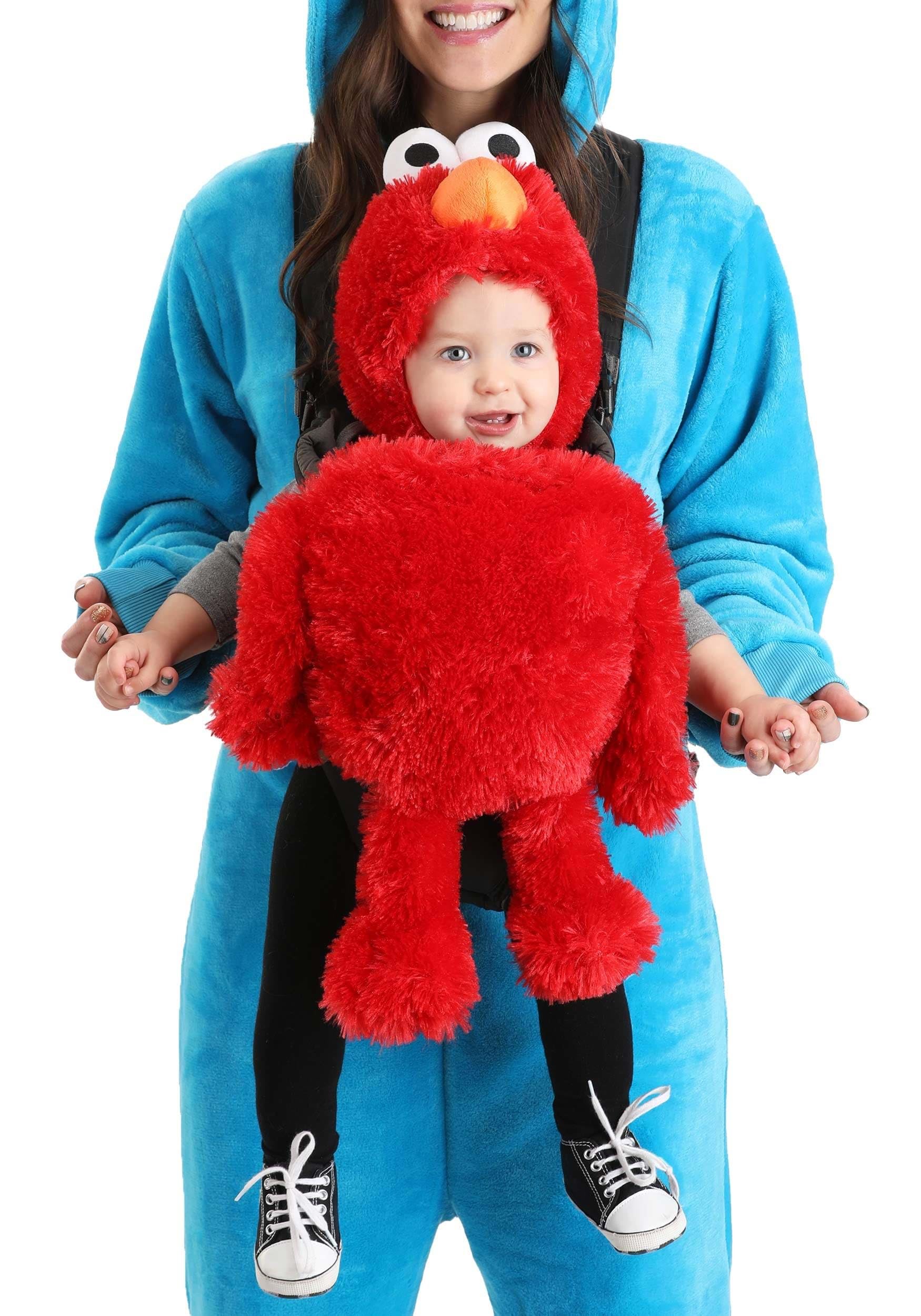 Sesame Street Characters Baby Carrier Costume Accessories | Infant Elmo, Cookie Monster & Oscar the Grouch Costumes