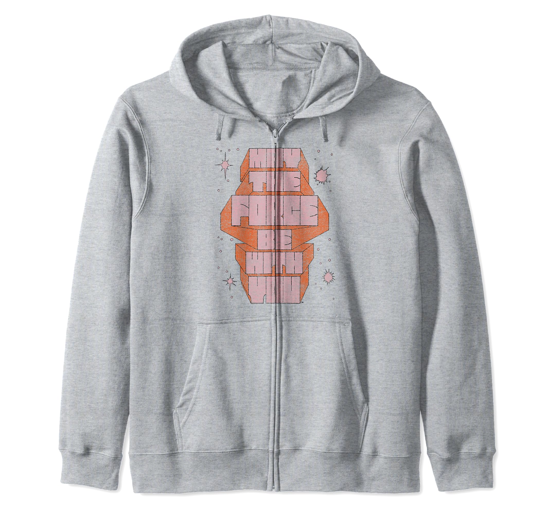 Sweat zippé Star Wars rose le sweat à capuche confortable contre le froid - 2