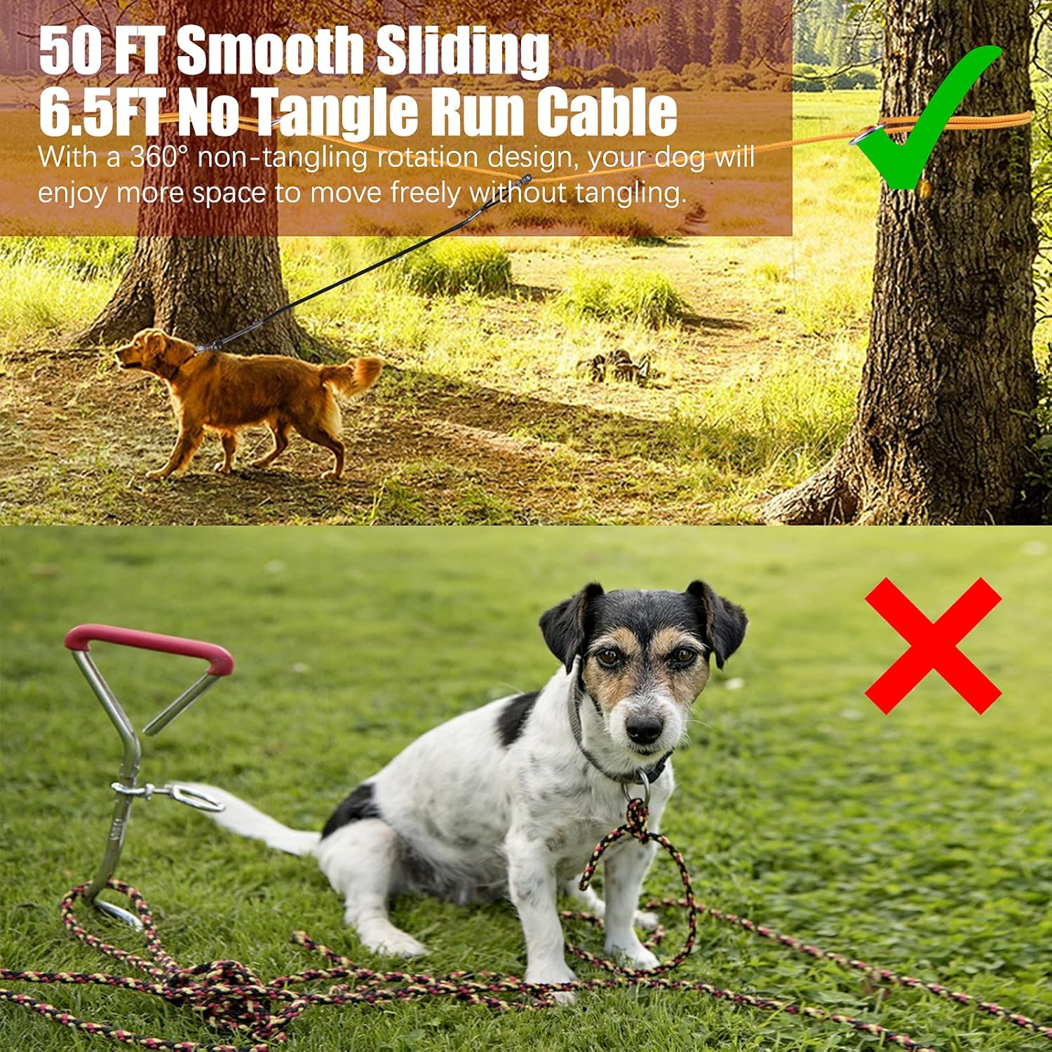 50 ft dog runner Clearance