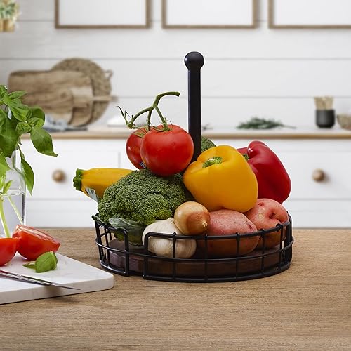 Miniatura 3 de Pfaltzgraff Anvil Cage - Organizador de mesa para condimentos, 9.5 x 9.5 x 10.25 pulgadas, color negro