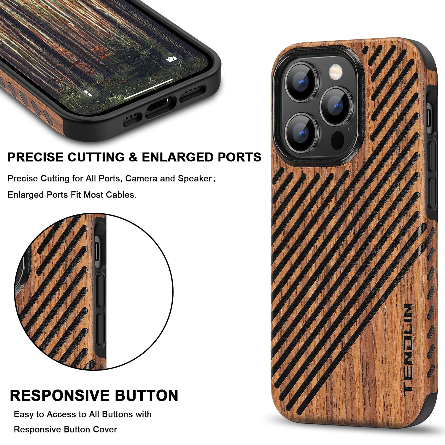 Tendlin Compatible Con iPhone 13 Pro Max Estuche Grano De Ma | Meses