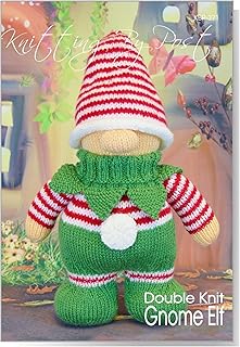 Knitting by Post Knitting Pattern Gnome Elf from Get Ready for Christmas with this Gnome and Elf Festive Fusion in Green, Red and White