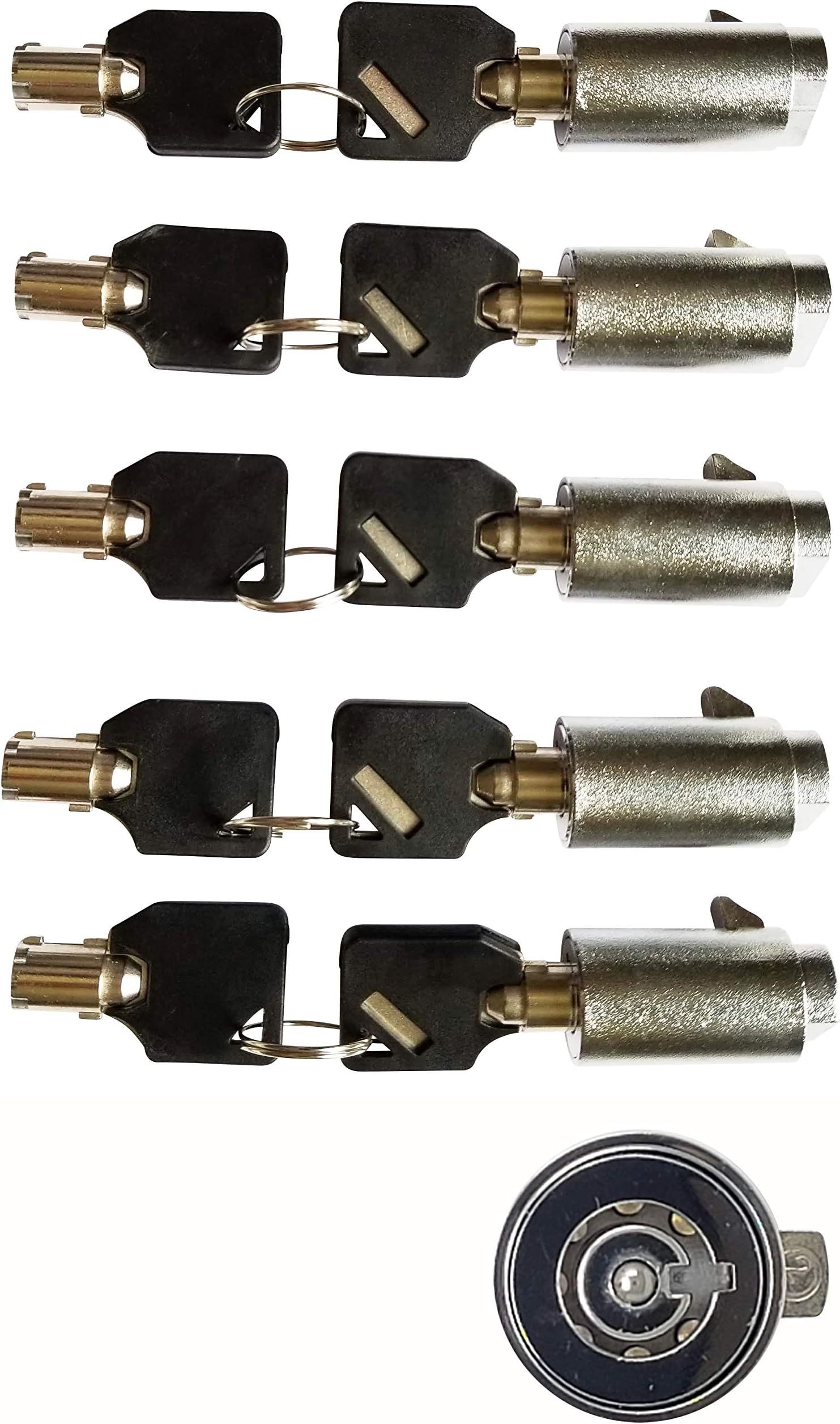 Admiral Locks Vending Machine Locks - Keyed Alike (Pack of 5)