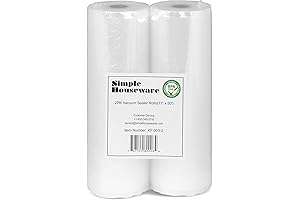2 Pack - SimpleHouseware 11" x 50 Feet Vacuum Sealer Bags (total 100 feet)