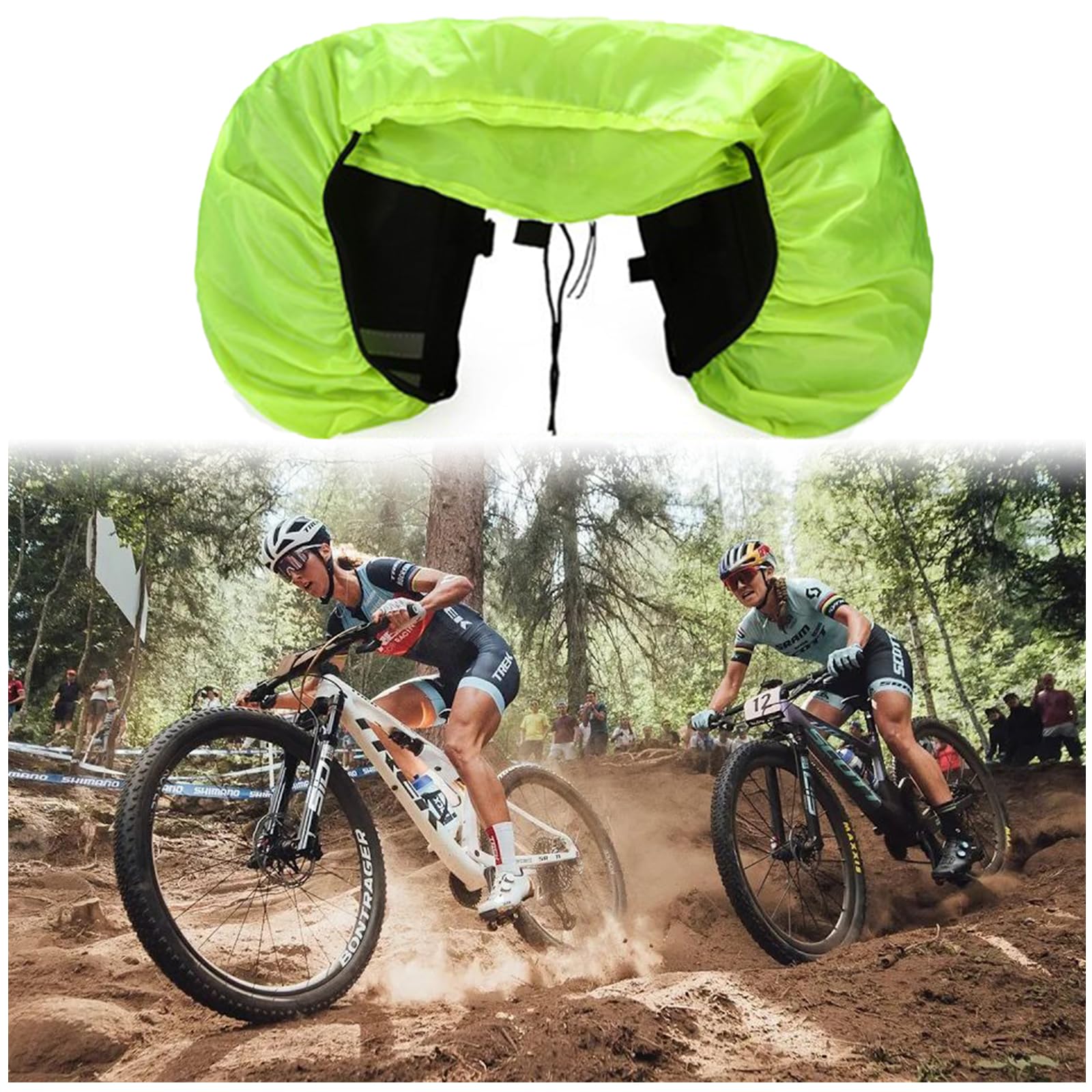 Cubierta De Lluvia Para Bicicleta, 126cm * 66cm Cubierta Impermeable Cesta De Bicicleta, Ultrafino Y Ultraligero Fundas Impermeables Para Cestas, Adecuado Para La Mayoría De Bicicletas