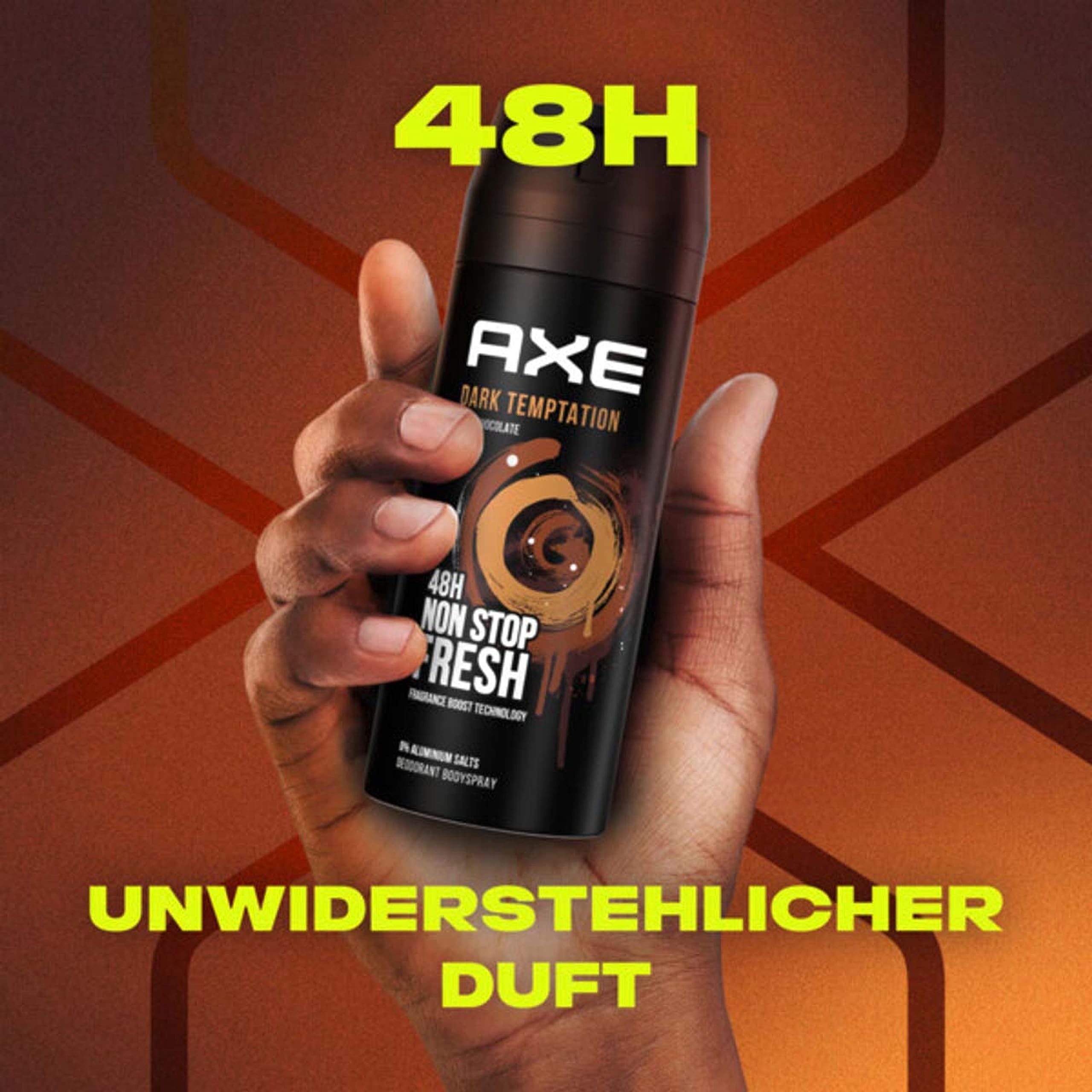 AXE Bodyspray Dark Temptation Deo Deospray Deodorant Spray Herren Männer Men ohne Aluminium 24x 150ml