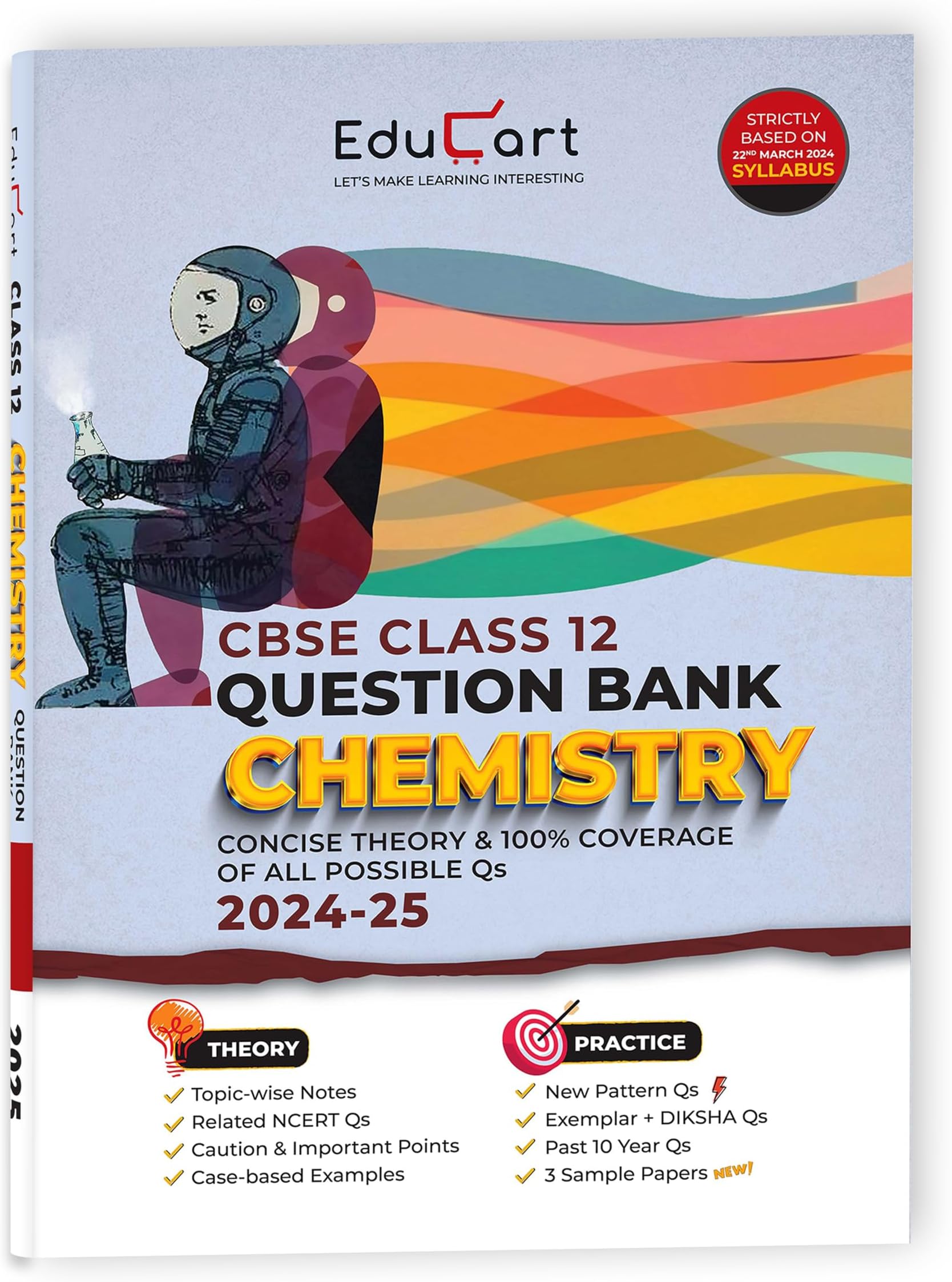Educart CBSE Question Bank Class 12 Chemistry 2024-25 (As per latest CBSE Syllabus 23 Mar 2024) Paperback – 14 February 2024