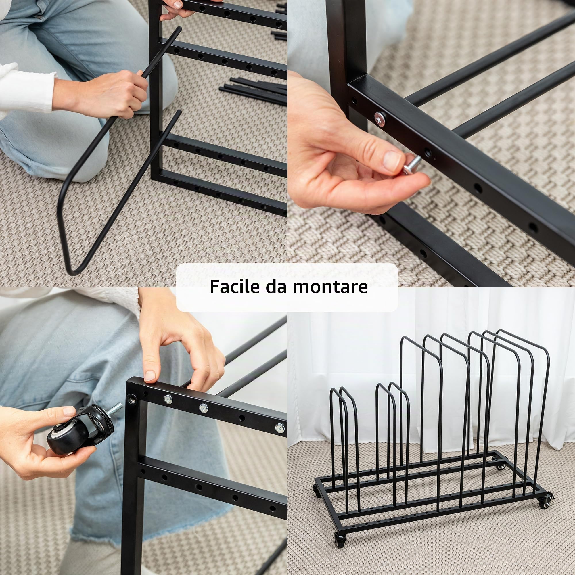 Porta Tela Artistica | Conserva i Tuoi Quadri in Sicurezza | Stendino per Asciugatura Facile da Spostare | Organizza il Tuo Studio in Modo Professionale | Espositore per Stampe | Art Canvas Rack