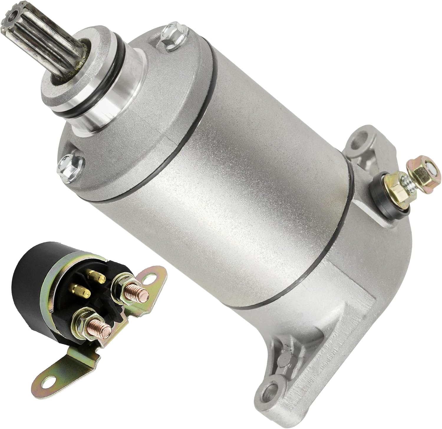 Caltric Starter & Solenoid Relay Compatible With Suzuki Lt-F4Wdx King Quad 1991 92 93 94 95 96 97 98