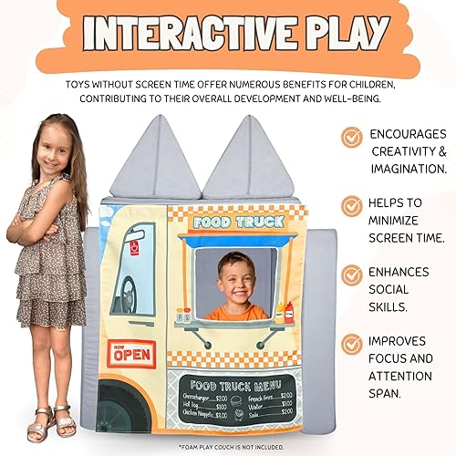 Miniatura 3 de Couch Swag Panel de juego para sofá de espuma para niños, sofá infantil (camión de comida)