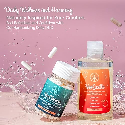 Miniatura 4 de VeeFresh VeePower Lite Bundle - Un práctico paquete de cuidado femenino para el control de frescura y olor en cualquier momento, supositorios de