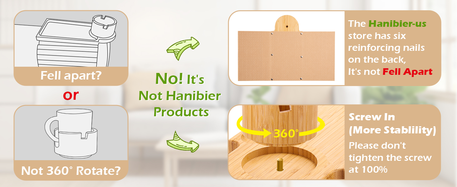 Amazon.com: GHKINMAL Couch Cup Holder Tray, 3 in 1 Couch Arm Trays