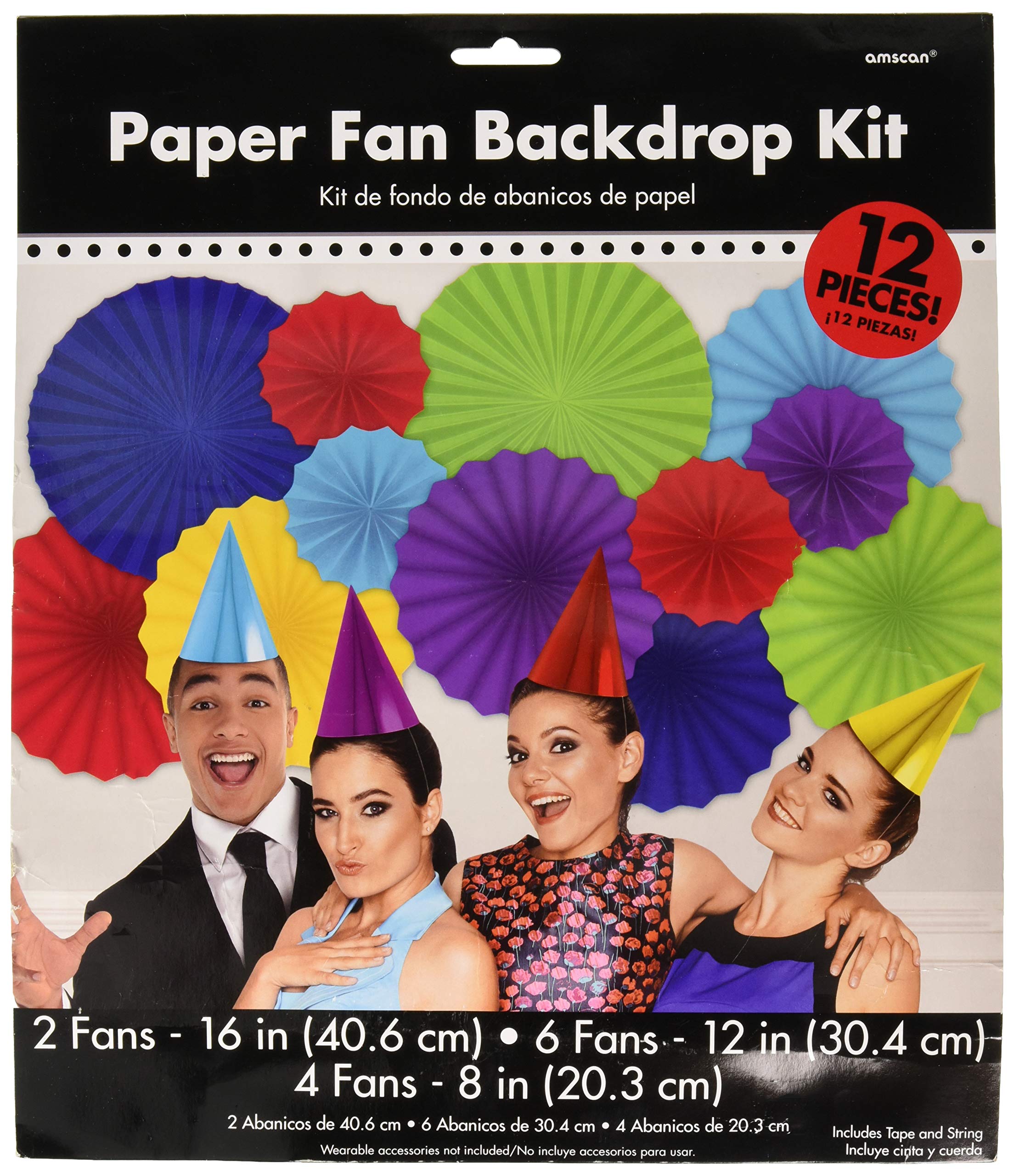 Amscan 290077 Kit de décoration pour photomaton 12 pièces Accessoire de fête