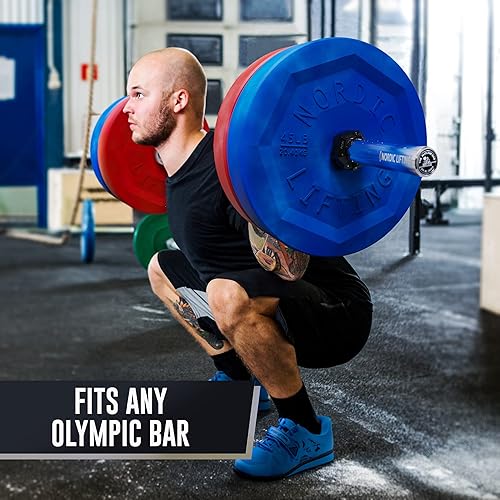 Miniatura 5 de Clips de barra (paquete de 2) para CrossFit y levantamiento de pesas, se sujeta a cualquier barra olímpica de 2 pulgadas - Nordic Lifting