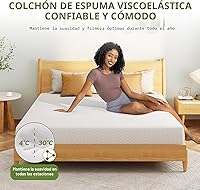 Vista 5 de EGOHOME Colchón individual de 5 pulgadas para niños, colchón de espuma viscoelástica con gel de té verde refrescante, alivia la presión con soporte