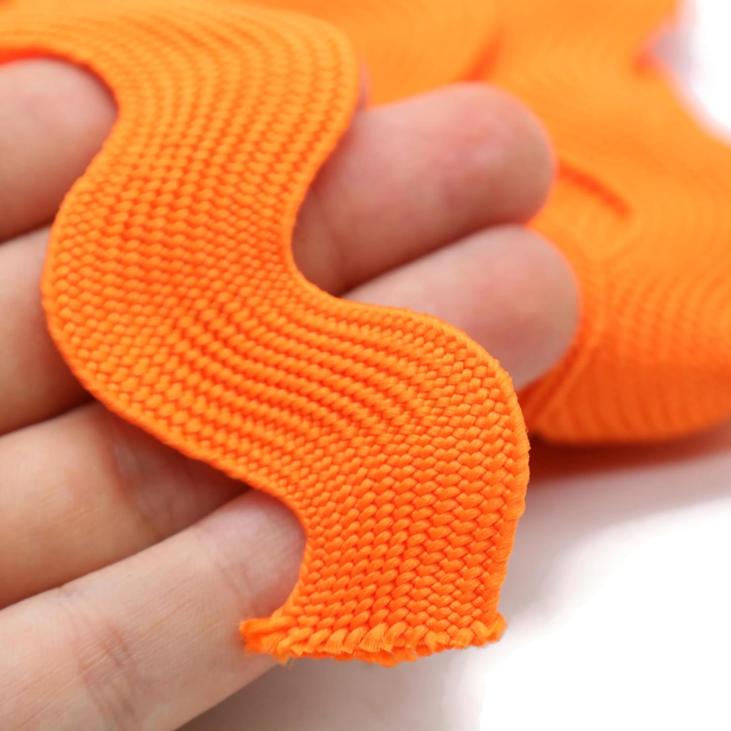 Jumbo RIC Rac Trim 1.5 Inch Wide, 10 Yards Zig Zag Ribbon Trim for Sewing, Upholstery, Crafts, Home Decor, Costume Making, Pillow Edging, DIY Sewing Supplies (Orange)