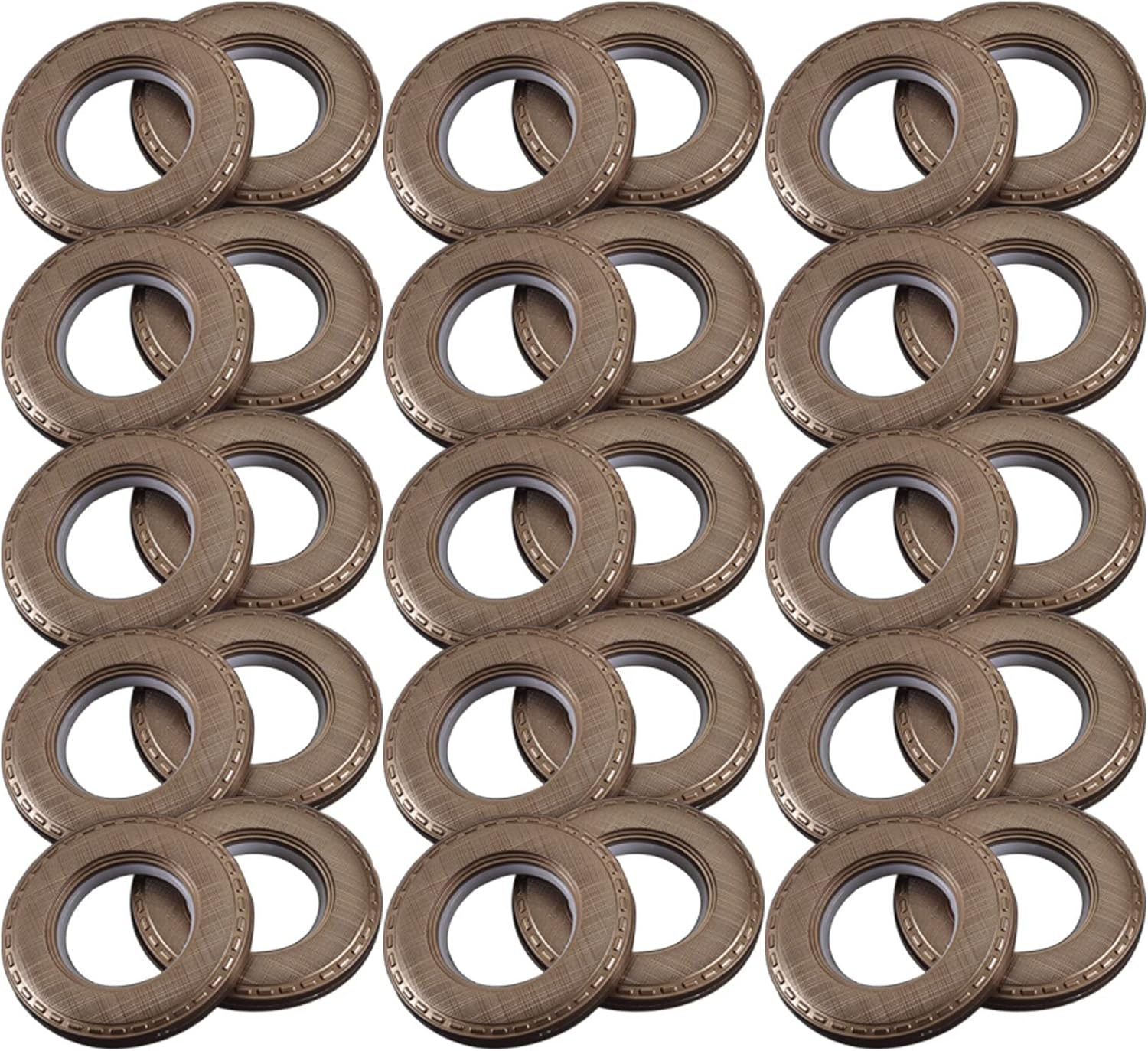 20 PCS Shower Curtain Hooks Decorative Shower Rings for Bathroom Shower Rods Curtains Glide Smoothly Round Shower Rings,e (B)