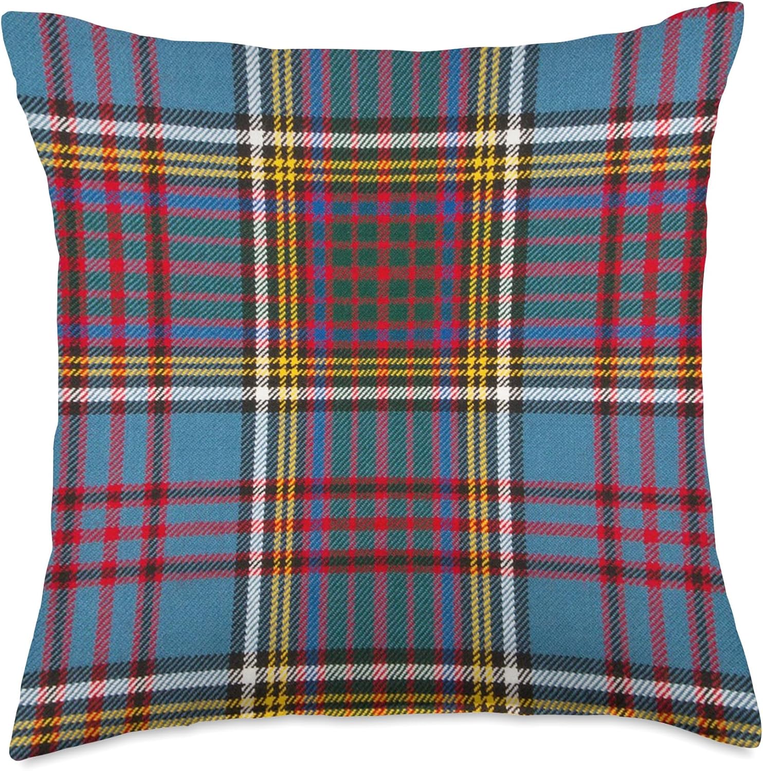 Scottish Clan Anderson Modern Tartan Family Plaid Throw Pillow