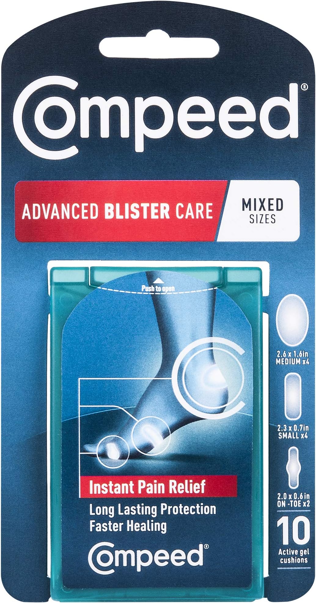 Advanced Blister Cusions, Mixed Sizes, 10 Count