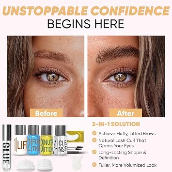 Elevate the Beauty Lash Lift & Eyebrow Lamination Kit with Tools and Guide