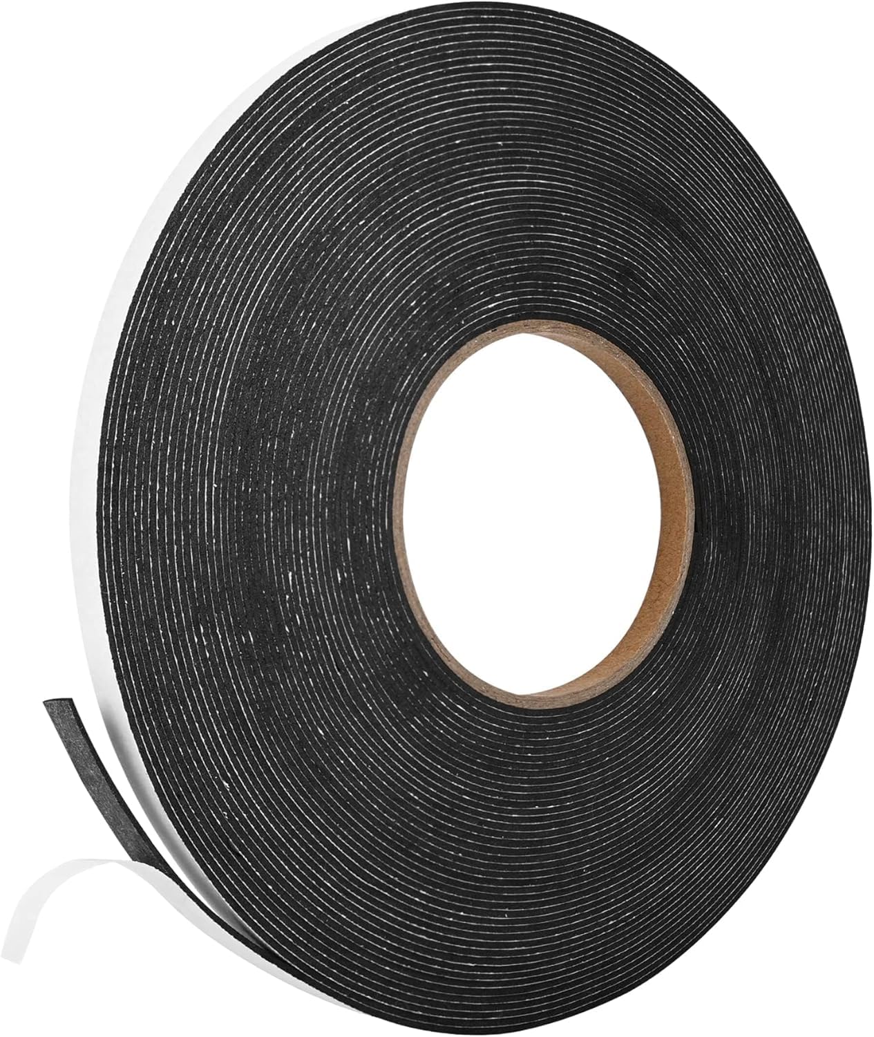 Kikerike Self Adhesive Foam Tape Weatherstrip 1/4In x 1/16In x 98.4Ft High Density Foam Insulation Strips Seal Weather Stripping with Strong Adhesive for Door and Window Sound Isolation Soundproofing