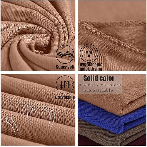 Miniatura 3 de ZRQ 12 diademas para la cabeza para mujer, tejido elástico, turbante, diadema de moda, bufanda para la cabeza, bufanda suave, transpirable, larga,