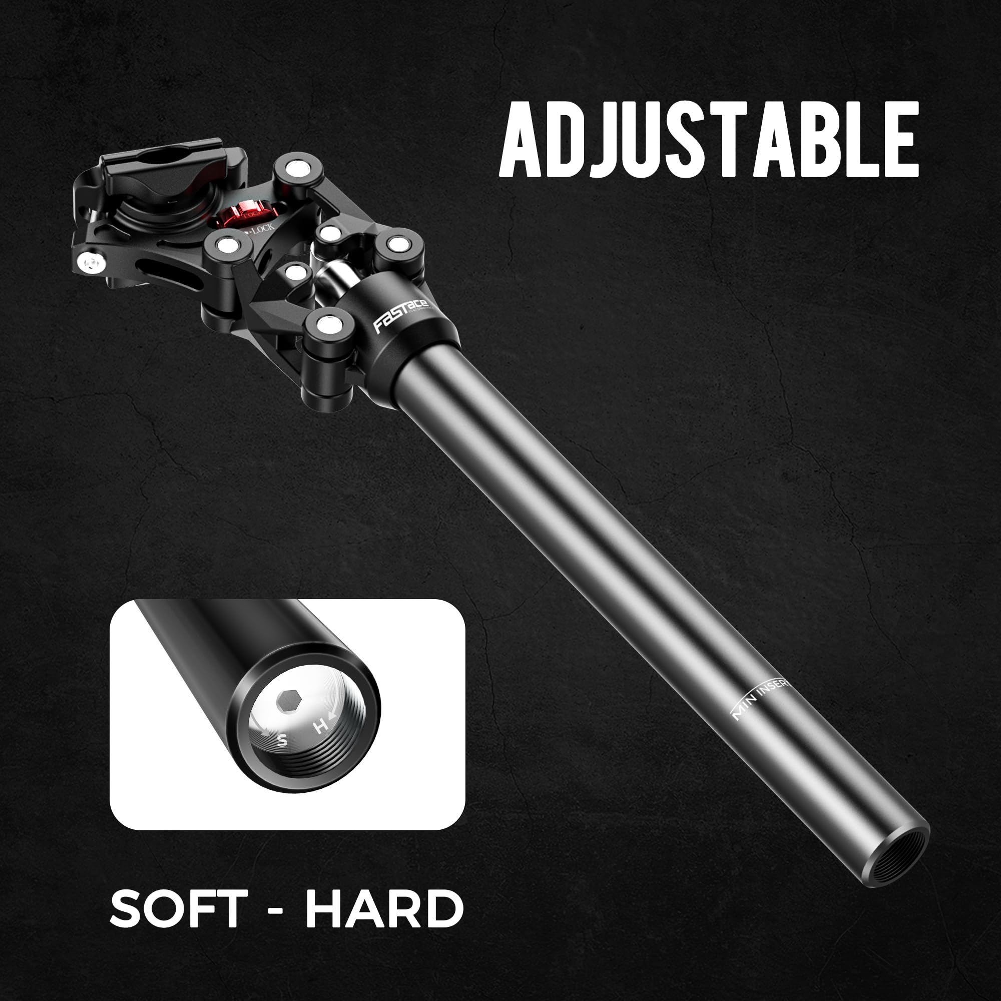 Fastace Suspension Seat Post Bike Seat Posts Bike Seat Suspension 27.2