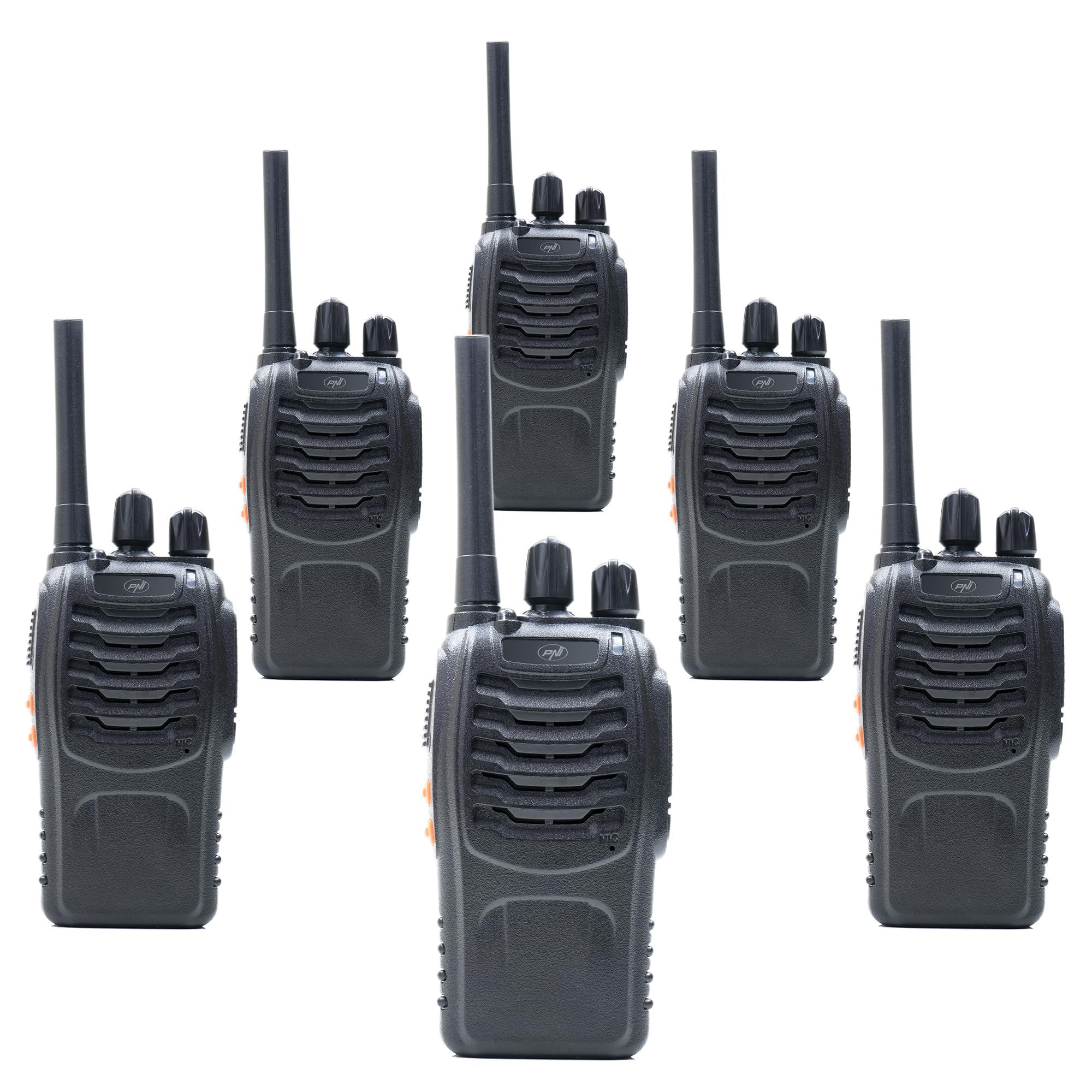 PNI PMR R40 Pro Paquet 6 Radios Portables Piles Chargeurs Écouteurs