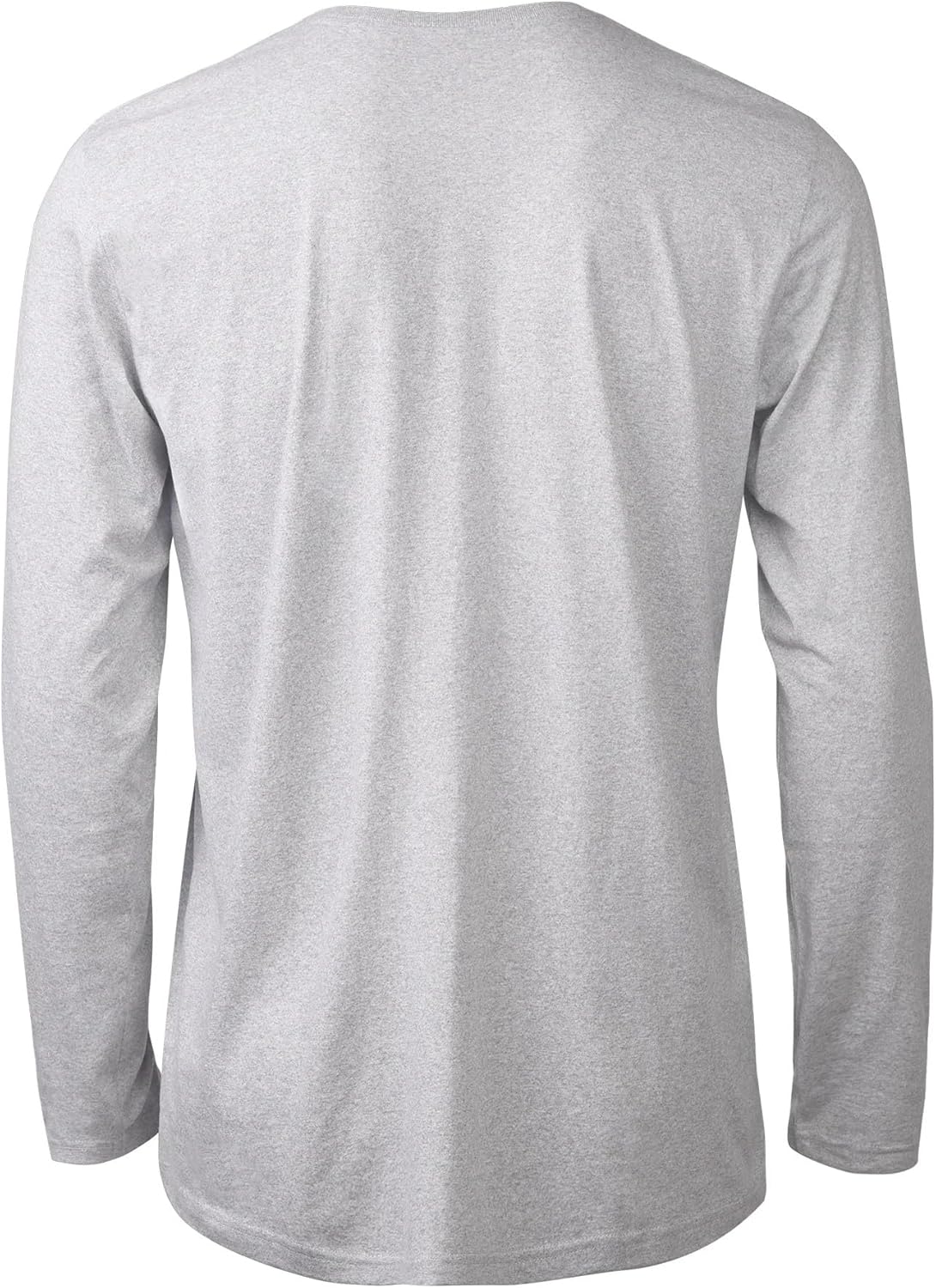 COUVER Mens Cotton Crew Neck Long Sleeve T-Shirt Classic Tee - Image 3