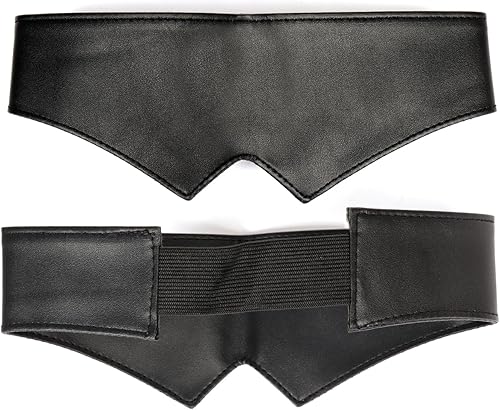 DAZCOS Satoru Cosplay - Parche para ojos vendados, color negro, elástico, de piel sintética, accesorios de disfraz, Negro -