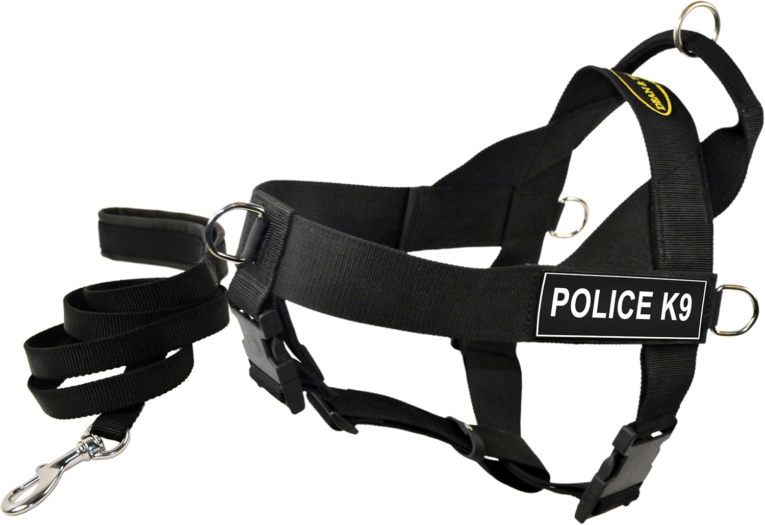 Dean and Tyler 20 to 25Inch Police K9 Harness with Padded 6Feet Puppy Leash