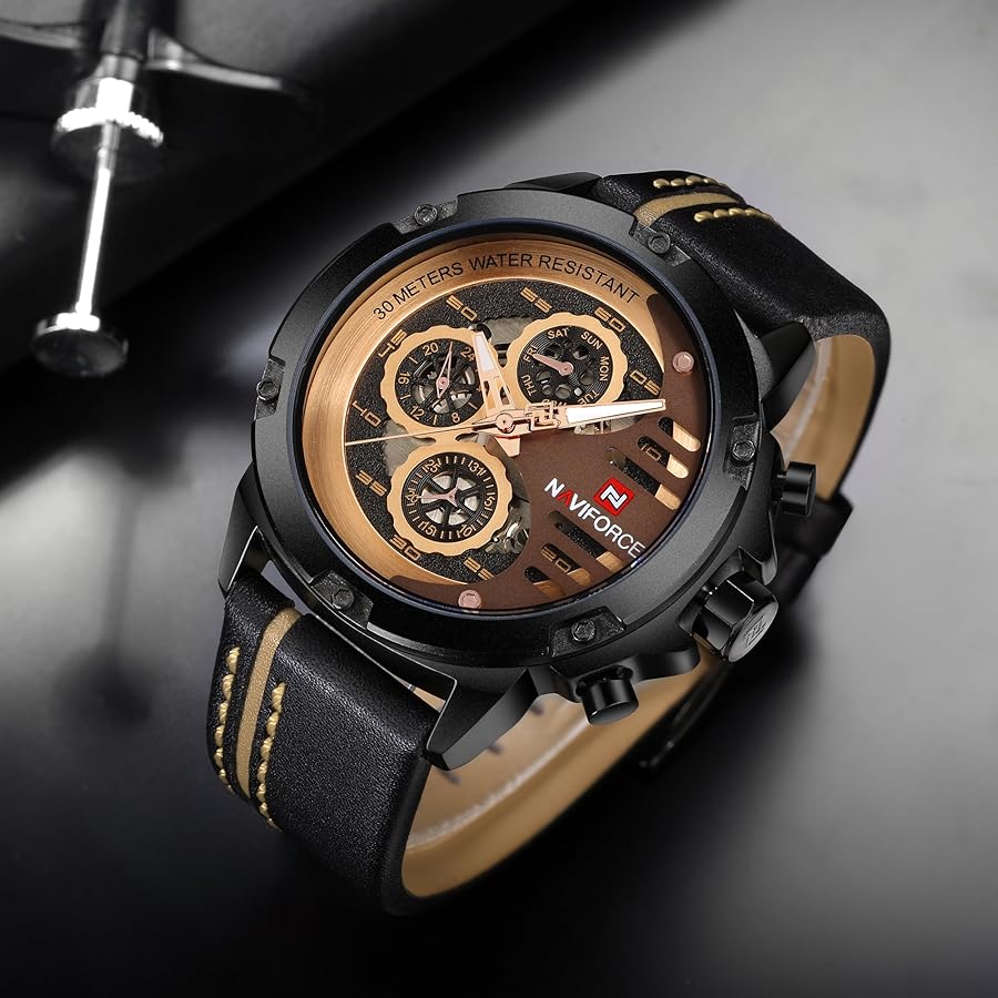 Orologio Digitale Sportivo Naviforce - Impermeabile 50M, Cronometro, Allarme, Cinturino In Gomma - Foto 2