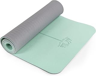 Yoga Mat Non Slip, Pilates Fitness Mats, Eco Friendly, Anti-Tear 1/4" Thick Yoga Mats for Women, Exercise Mats for Home Workout with Carrying Sling and Storage Bag