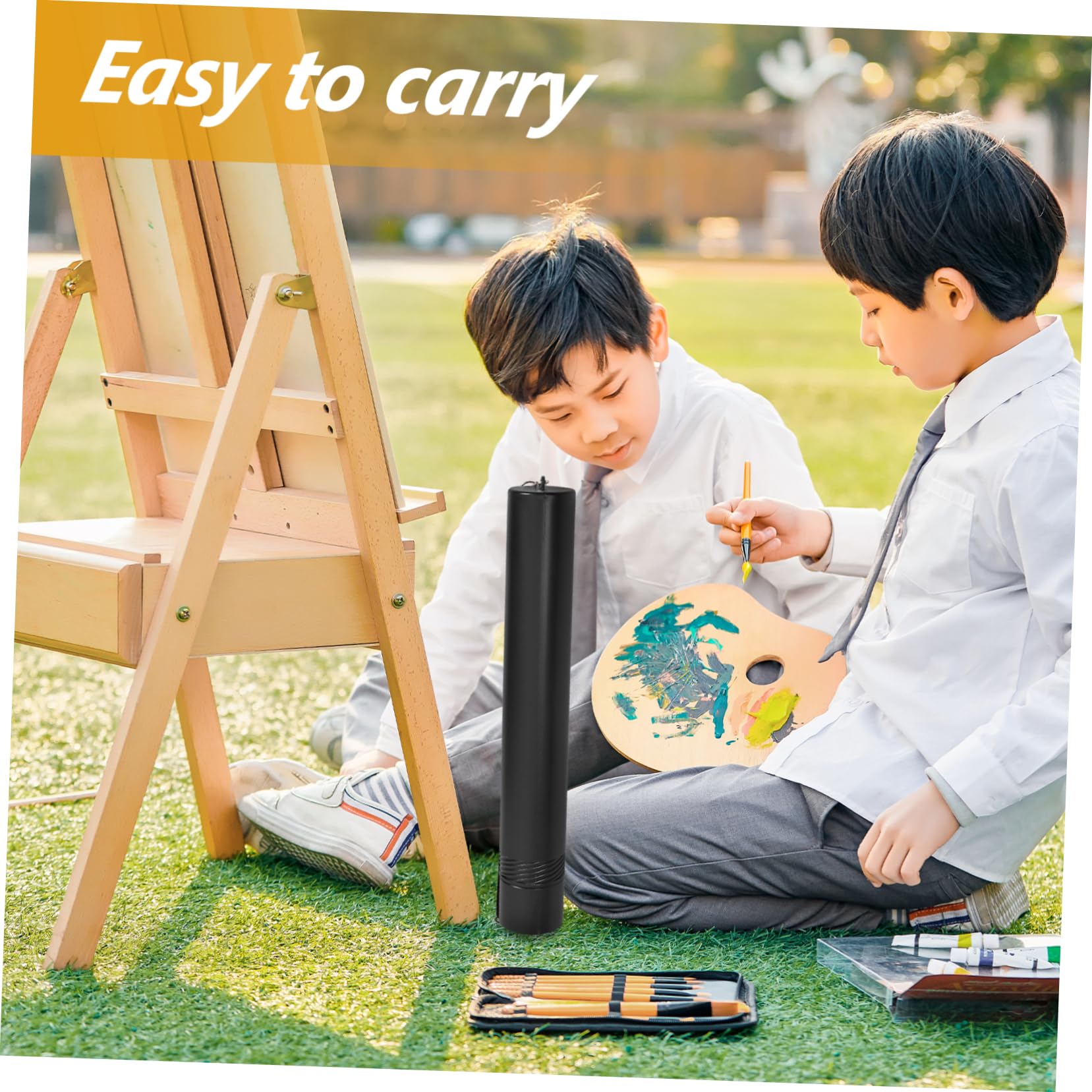 VILLCASE Long Cardboard Drafting Tube Telescoping Drawing Tube 20-35 Inches with Shoulder Strap