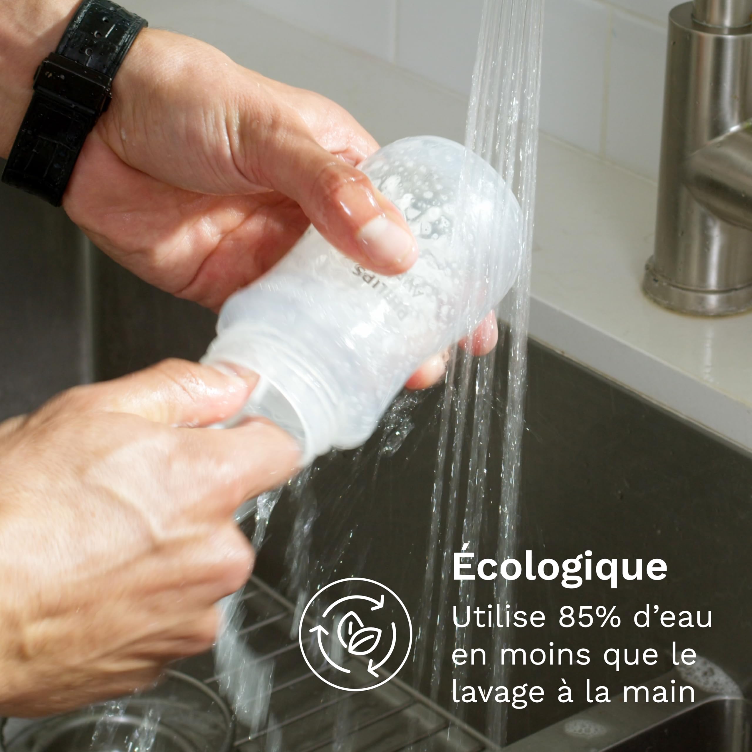 Baby Brezza - Lave-biberons Bottle Washer Pro - lave, stérilise et sèche automatiquement biberons et accessoires de tire-lait