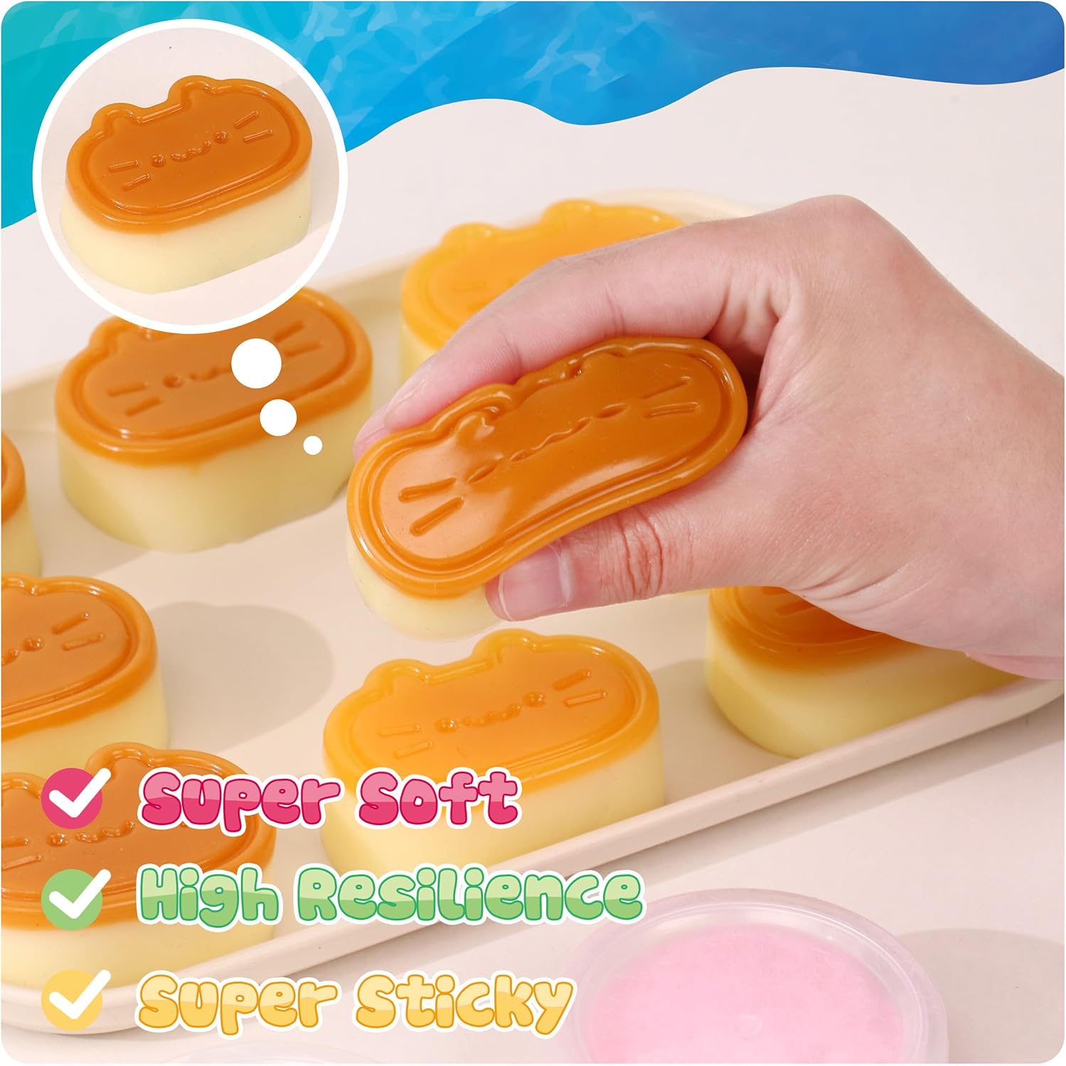 Taba Squishy Kit - 64 OZ DIY Squishy Maker Refill - Quick Curing, Bubble-Free Formula for Squishy Maker, DIY, Custom Cat Paws & Stress Relief Gifts (Mold Not Included)-Stress Relief Entertainment