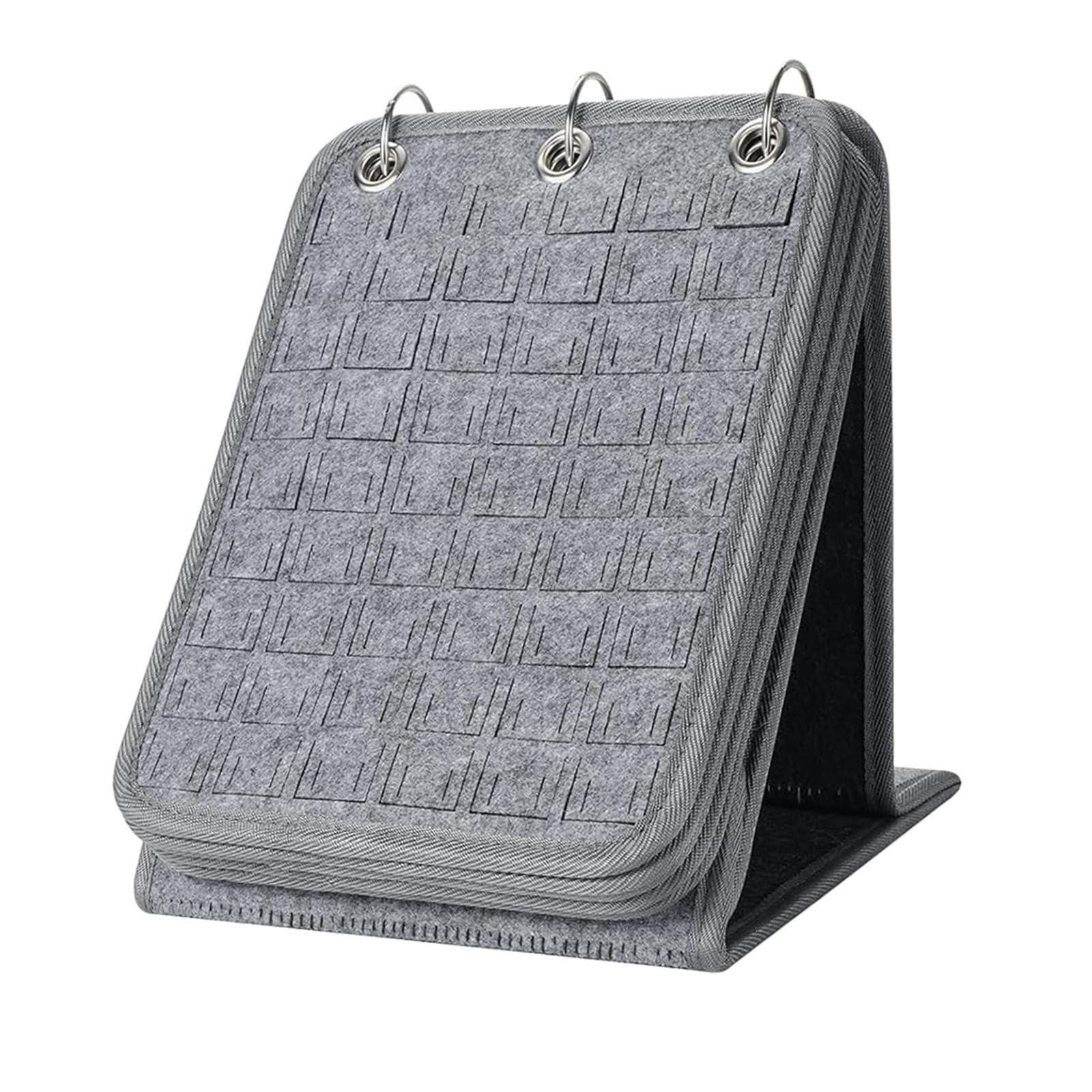 Przenośna przypinka z 3 elementami do emaliowanych przypinek, 10 stylowych przegródek na broszki, szara, 25 x 21 x 21 cm – idealna dla kolekcjonerów i entuzjastów rękodzieła