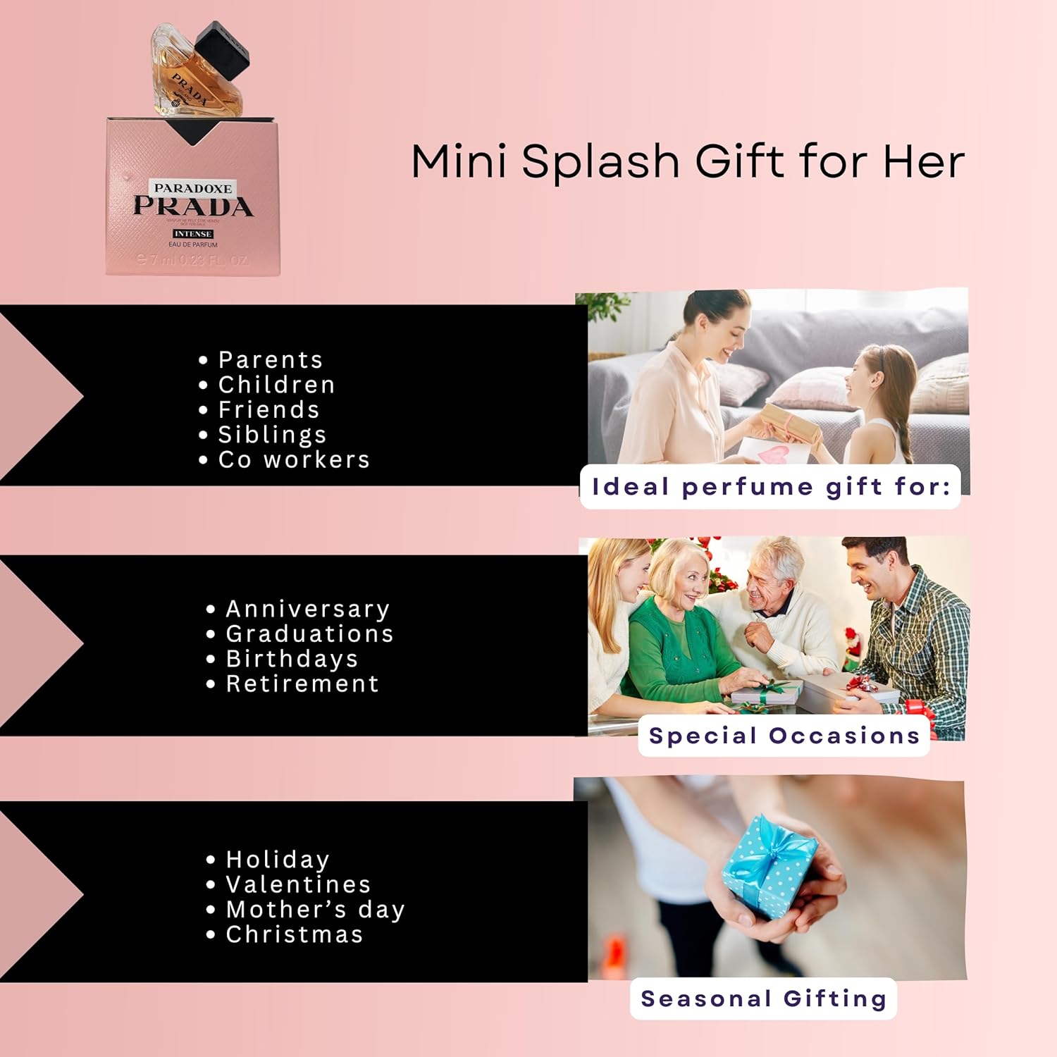 Prada Paradoxe Intense Perfume For Woman Mini EDP Travel Splash 0.23 Fl Oz - Image 5