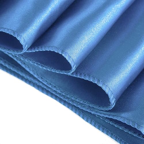 Miniatura 5 de Cupuamon Paquete de 6 caminos de mesa de satén de 12 x 108 pulgadas, para fiestas, bodas, mesas redondas rectangulares (blanco, 6 unidades)