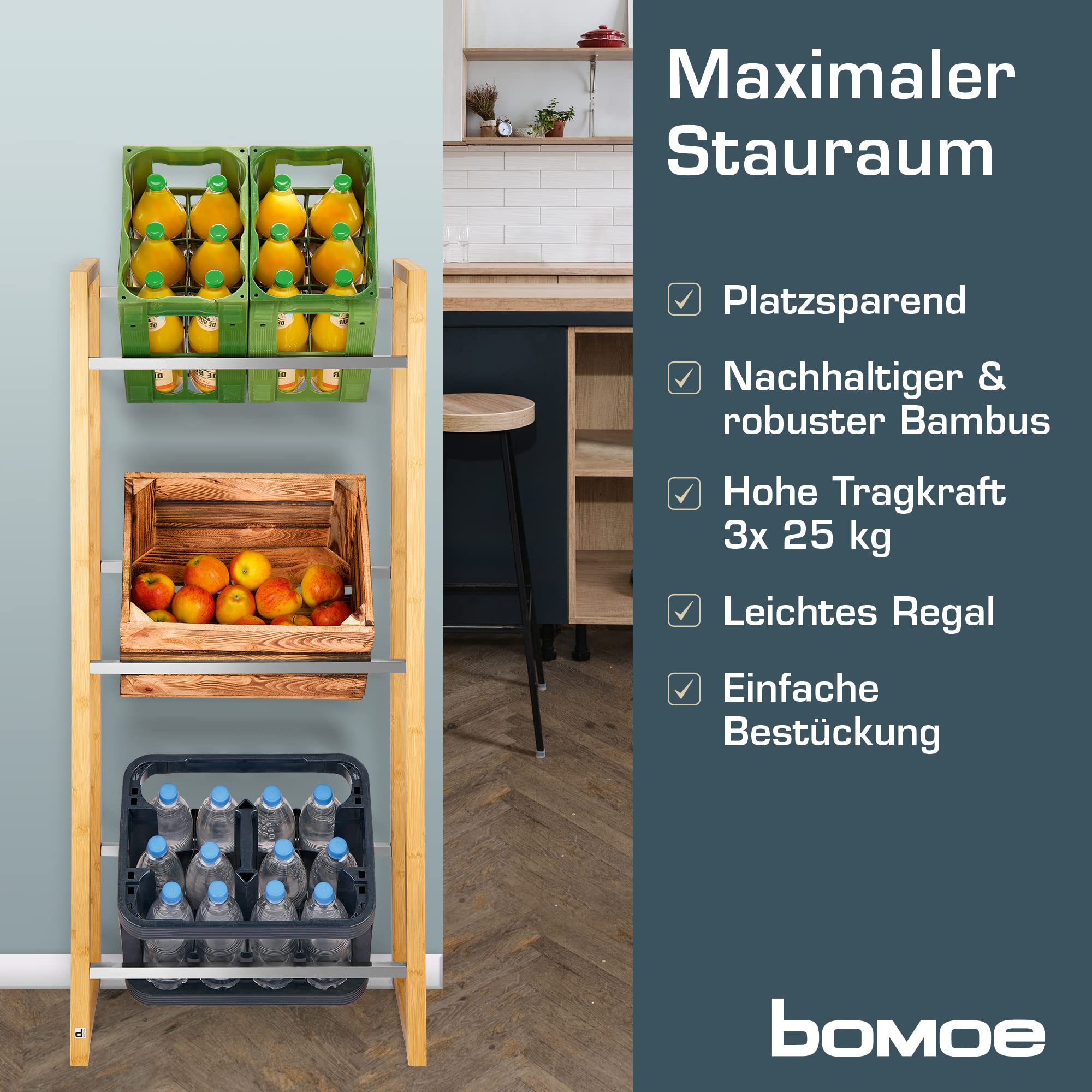 Clanmacy 3x Étagère à Caisses De Boissons Étagère à Bière 105x32x85cm MEUBLE ETAGERE
